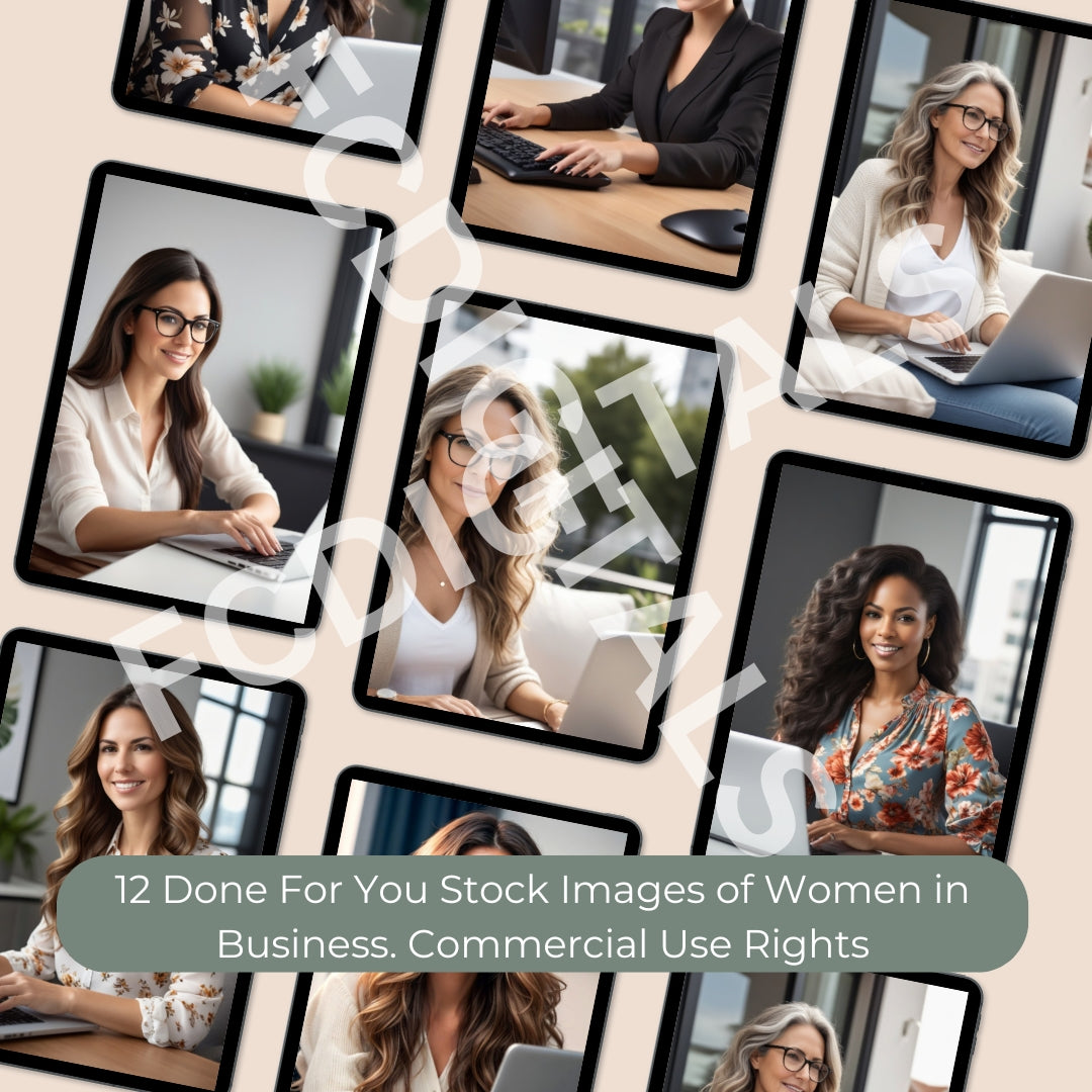 Neutral Aestetics Clipart, Girl Boss Images, Commercial Use Stock Photos of Business Women