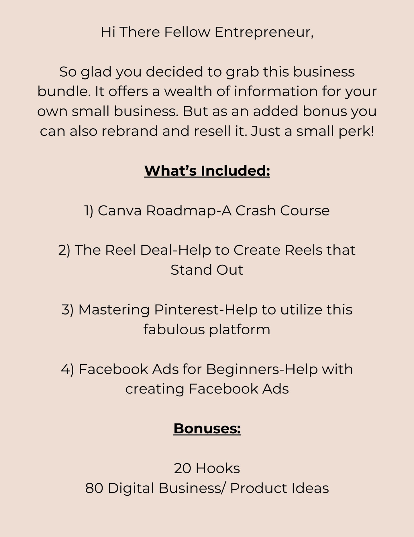 Business Bundle, E-book Courses with Master Resell Rights