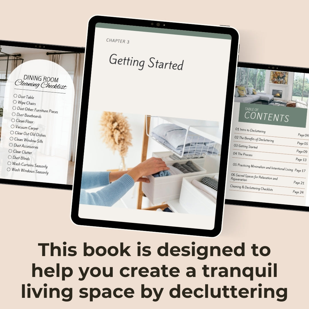 Decluttering Your Home for Inner Peace Book and Checklists