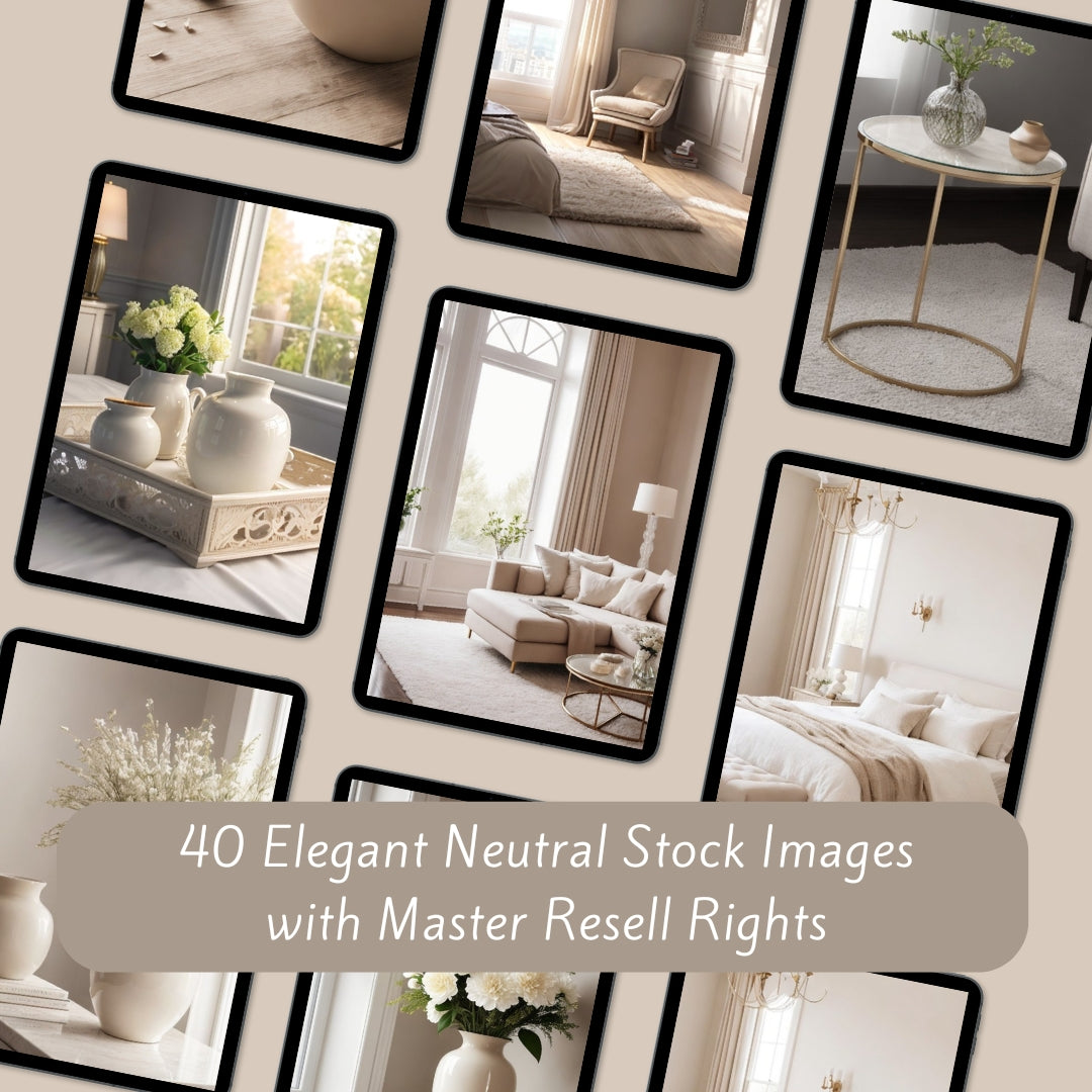 Neutral Aestetics Stock Photos, Commercial Use Photos, Digital Marketing Business, Master Resell Rights