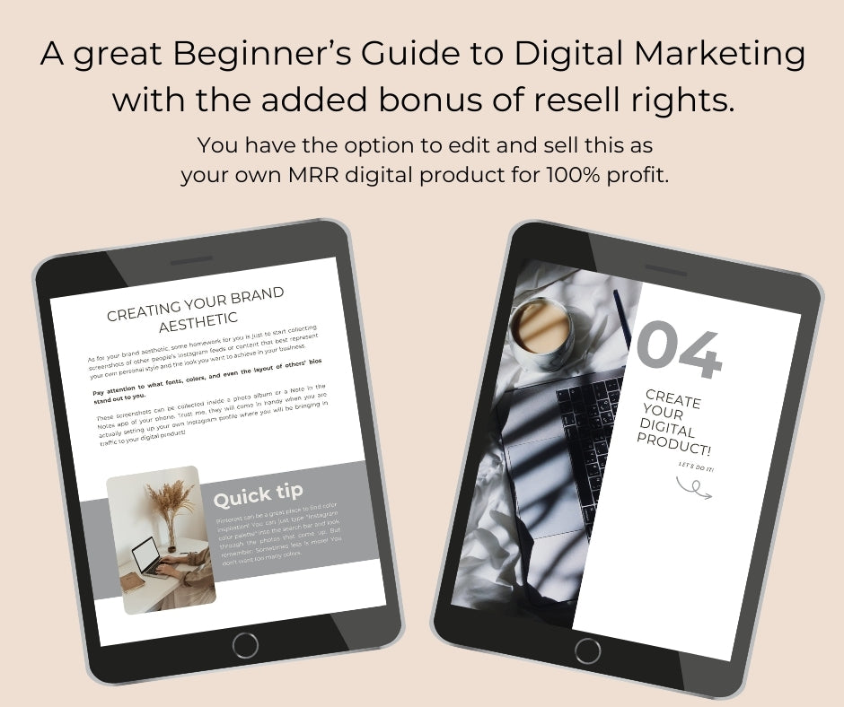 Digital Marketing EBook Guide, Starting a Digital Marketing Business, Learn How to Sell Digital Products