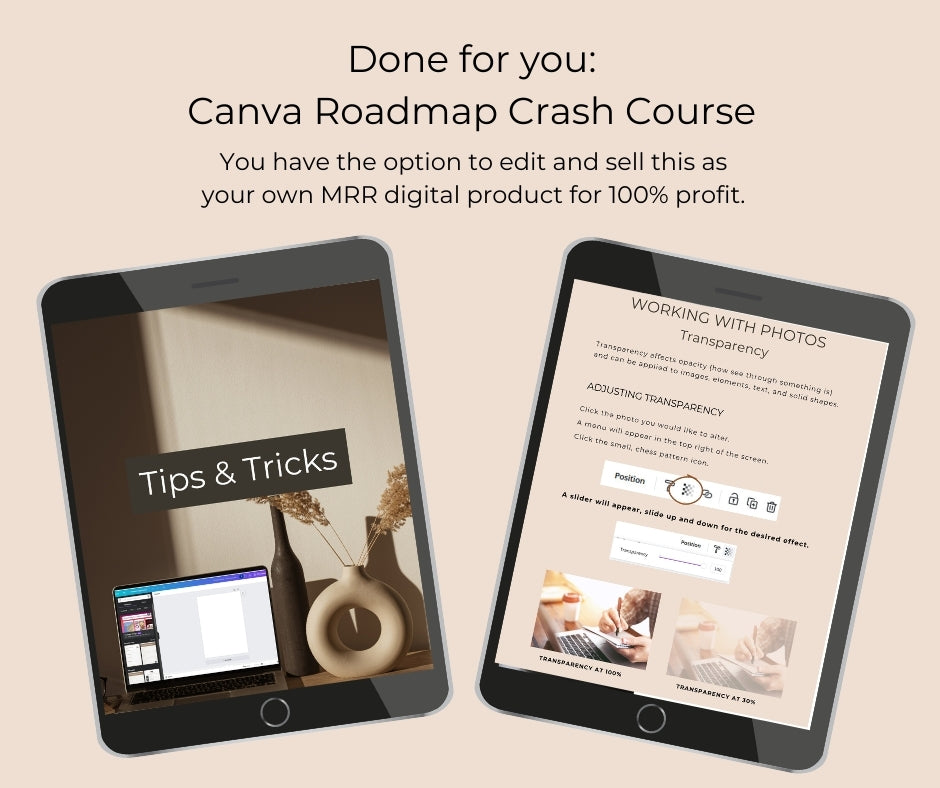 Learn Digital Marketing Using Canva, Canva EBook Course, Digital Products Business