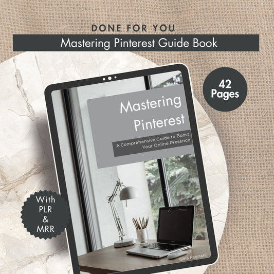 Mastering Pinterest Ebook, Digital Products with Resell Rights