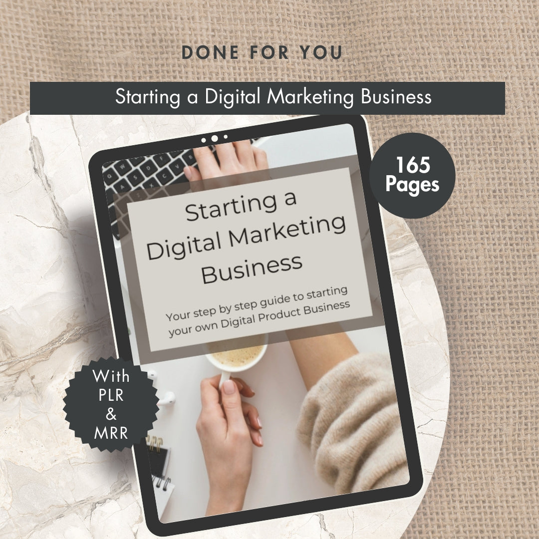 Digital Marketing EBook, Digital Marketing Course, Marketing Guide with Resell Rights, Digital Products to Sell, Master Resell Rights