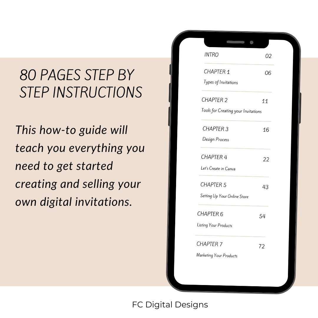 How to Guide Book for Creating and Selling Digital Invitations