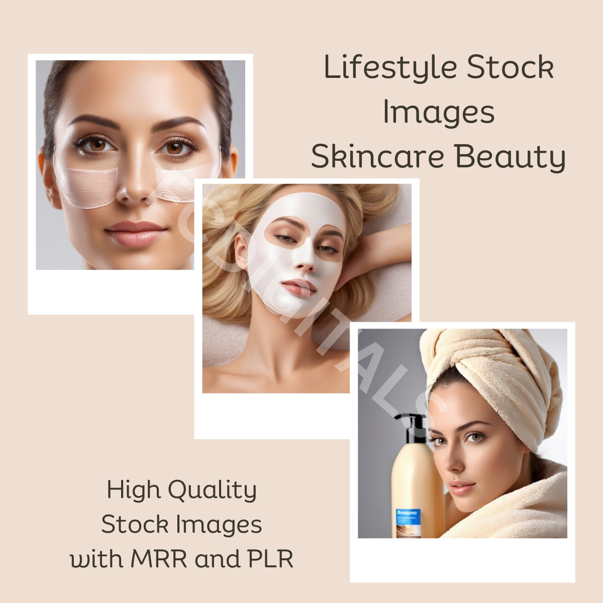 Skincare Stock Images, Skincare Social Media Posts, Beauty Stock Photos with Commercial Use, Instagram Photos, Digital Marketing, PLR & MRR