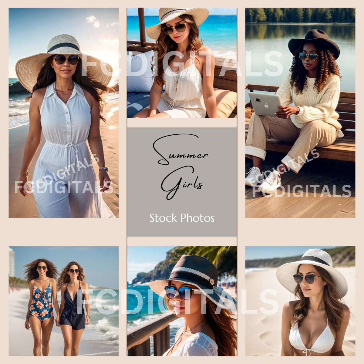 Summer Girls Stock Photos with Commerical Use, Travel Stock Photos