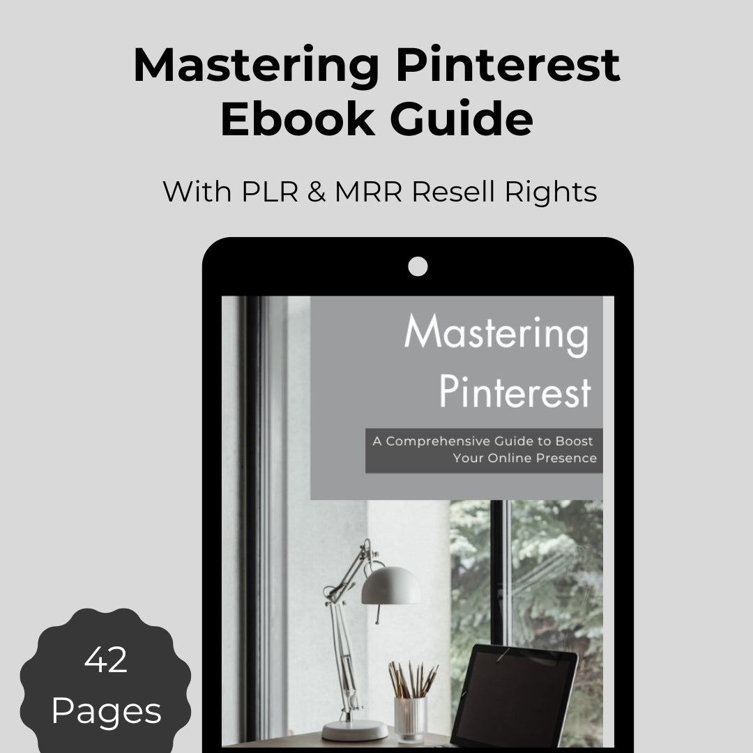 Mastering Pinterest Ebook, Digital Products with Resell Rights