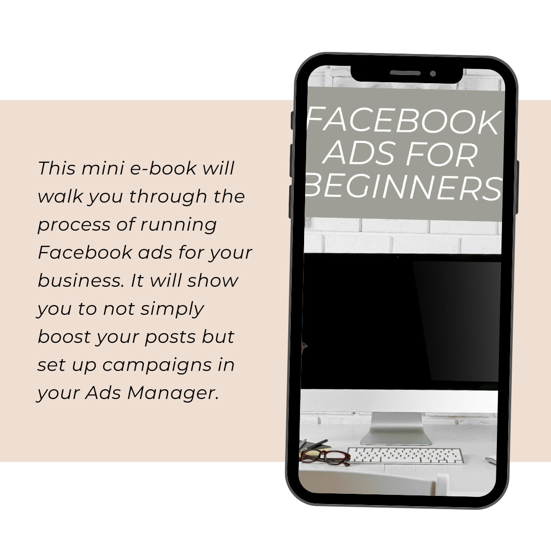 Facebook Ads for Beginners Ebook with Master Resell Rights, Done for You Digital Product, DFY EBook, How To Set Up Facebook Ads